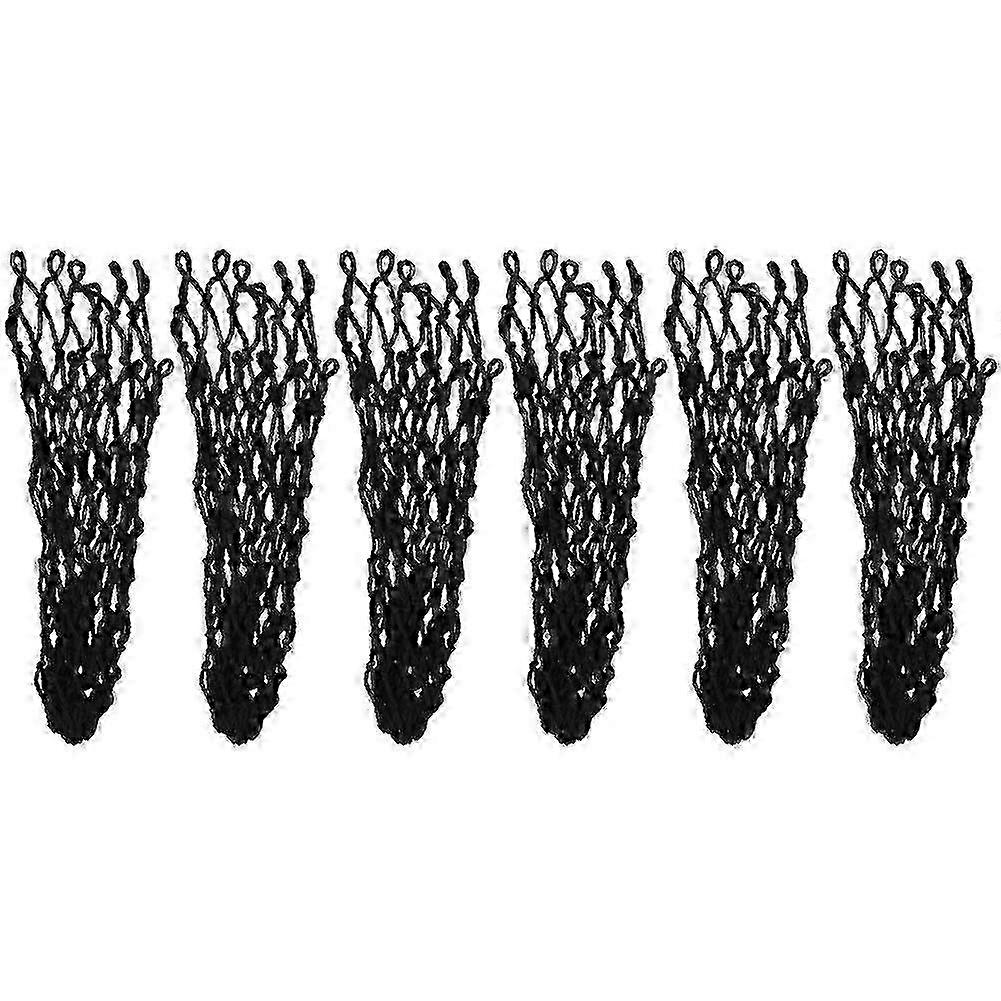 6PCS Billiard Net Pocket, Durable Billiard Table Pockets, Black Billiard Accessories for 8FT and 9FT Pool Tables