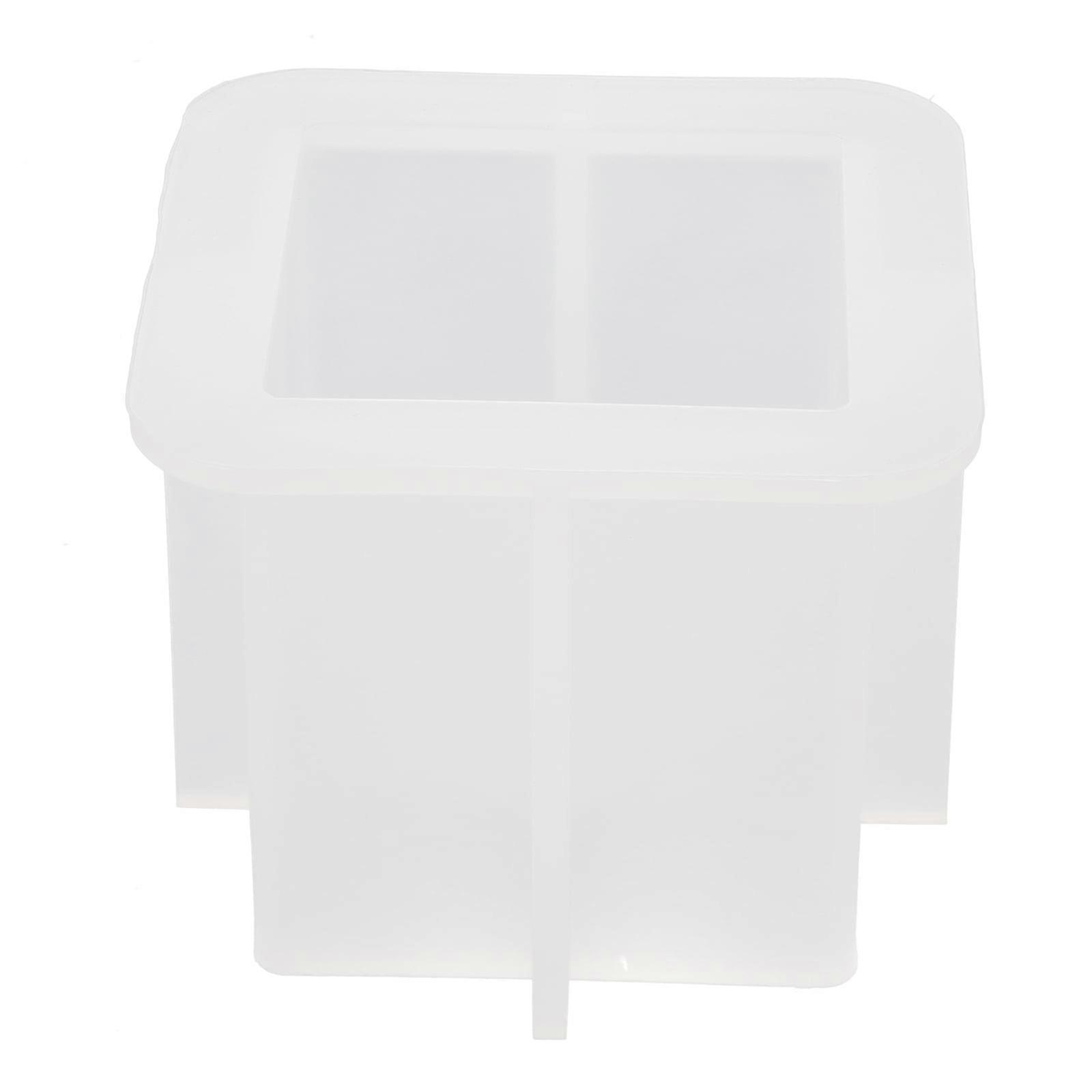 Square Candlestick Mold Holder Rectangle Silicone Molds for Casting Candy DIY Desktop Soap