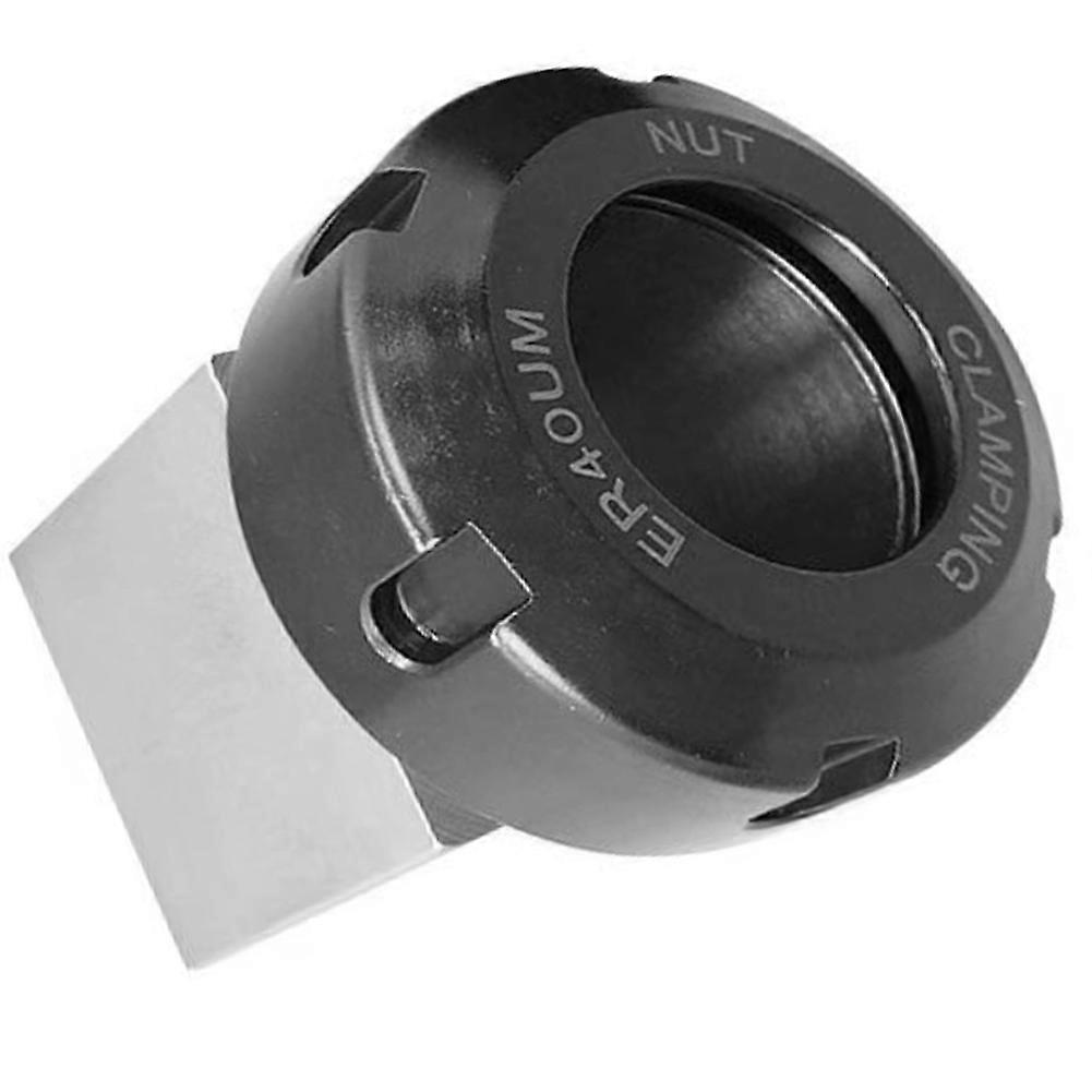 Square Four-Corner Chuck Block ER40 Chuck Bracket Workpiece Fixing Bracket Suitable for CNC Lathe Engraving Machine