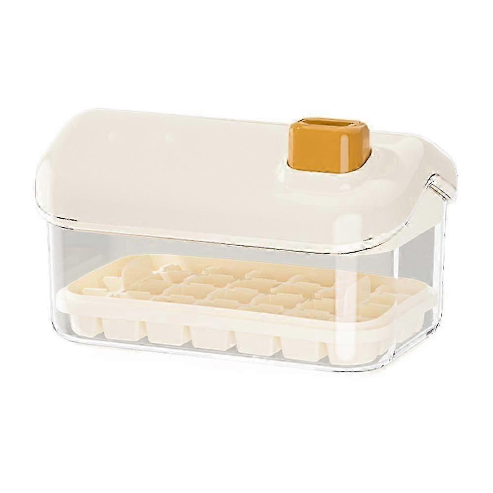 Ice Cube Tray Ice Mold Double Layer Ice Cube Maker with Lid Home One Button