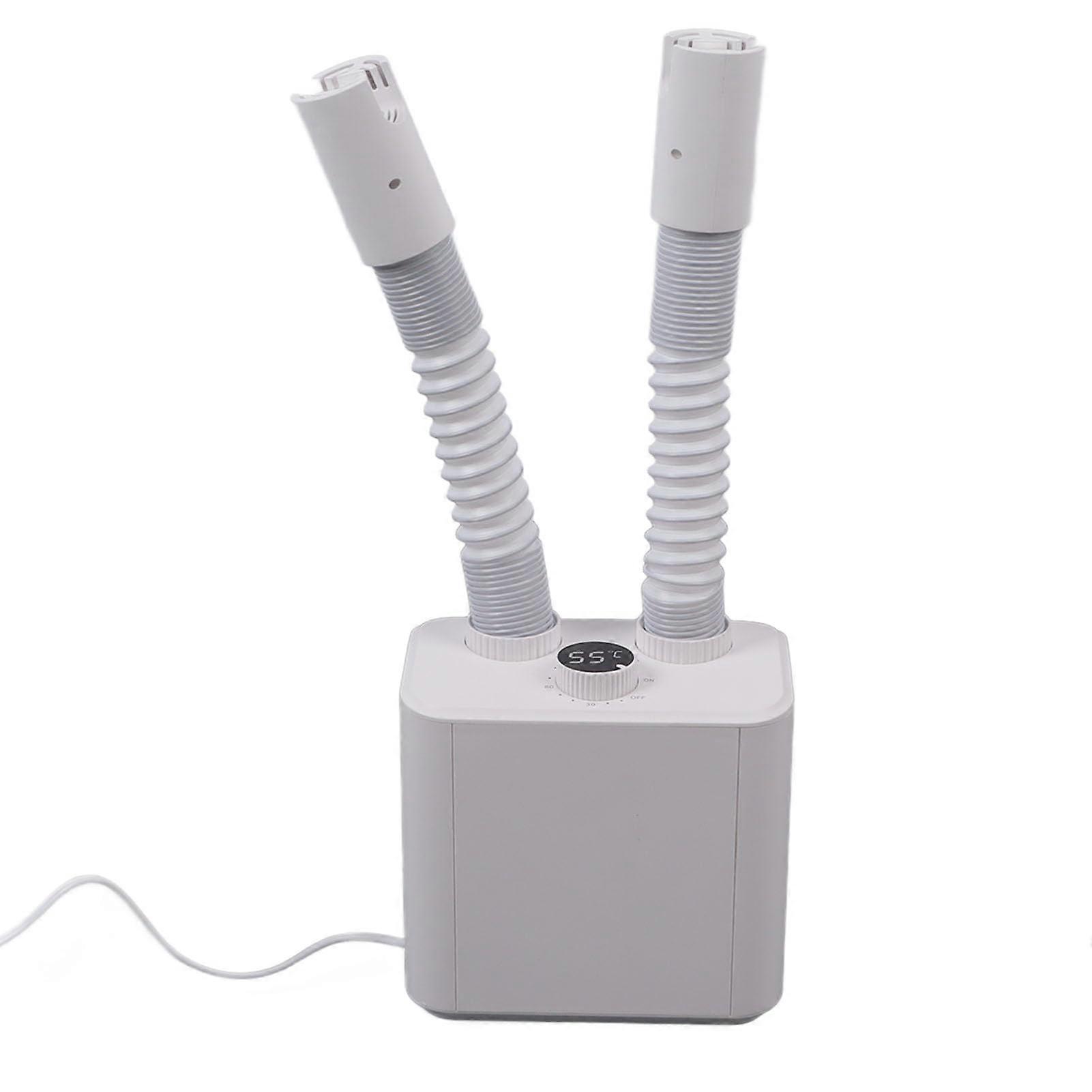 Electric Shoe and Boot Dryer 150W with Telescopic Dual Air Outlets and Timer for Fast Gentle Drying of Footwear and Gloves (US Plug)