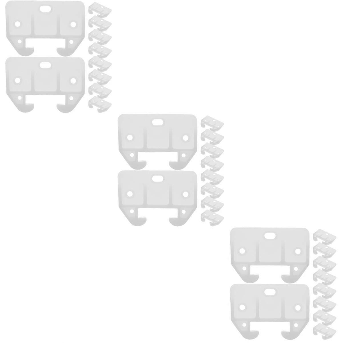 30 Pcs Plastic Drawer Track Guides Track Rail Slides Replacement Furniture Parts Drawer Guide for Cabinet