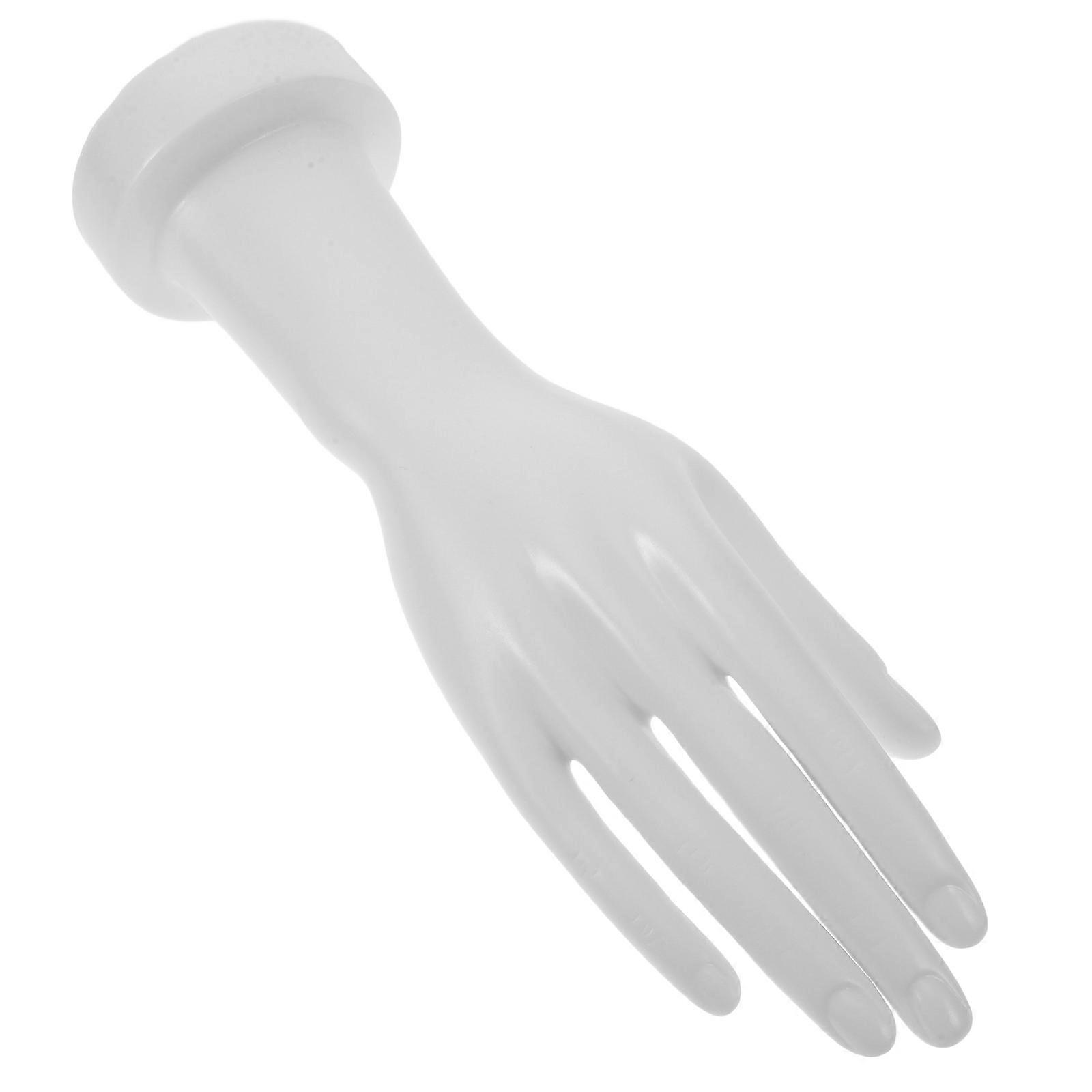 Hand Display Model Multi-Functional for Necklaces and Bracelets White Plastic Material with 1Set