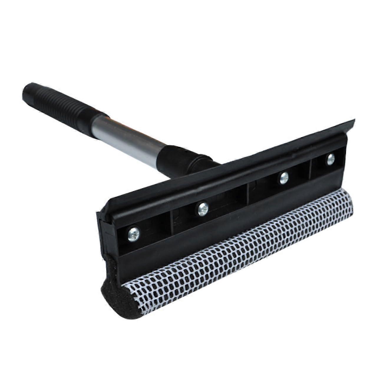 DoubleSided Window Squeegee with Rubber Blade and Netted Sponge for Car Windshields and Home Glass Cleaning