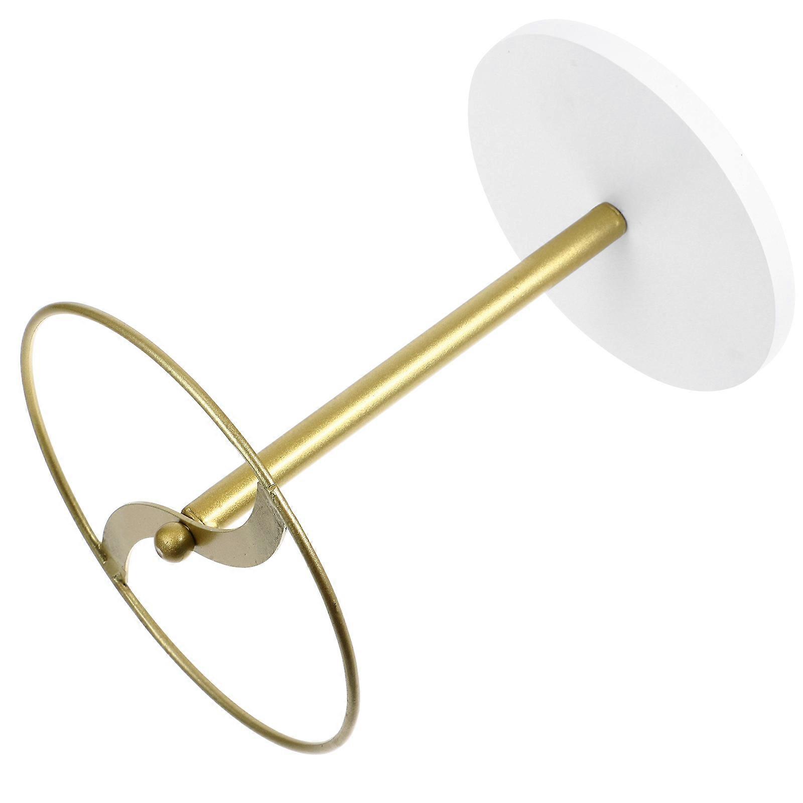 Eyeglasses Holder Stand Golden Color Square Shape Simple Use Store Display 1Pcs