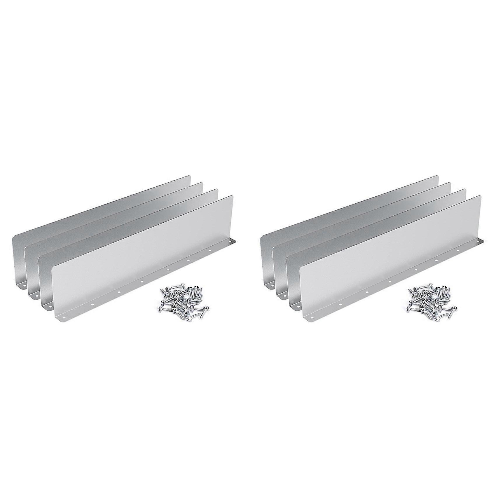 8Pcs Gutter Valley Splash Guard,Rainwater Valley Gutter Splash Guard, Rain Drip Gutter Guard for Shingle Roofs Corner