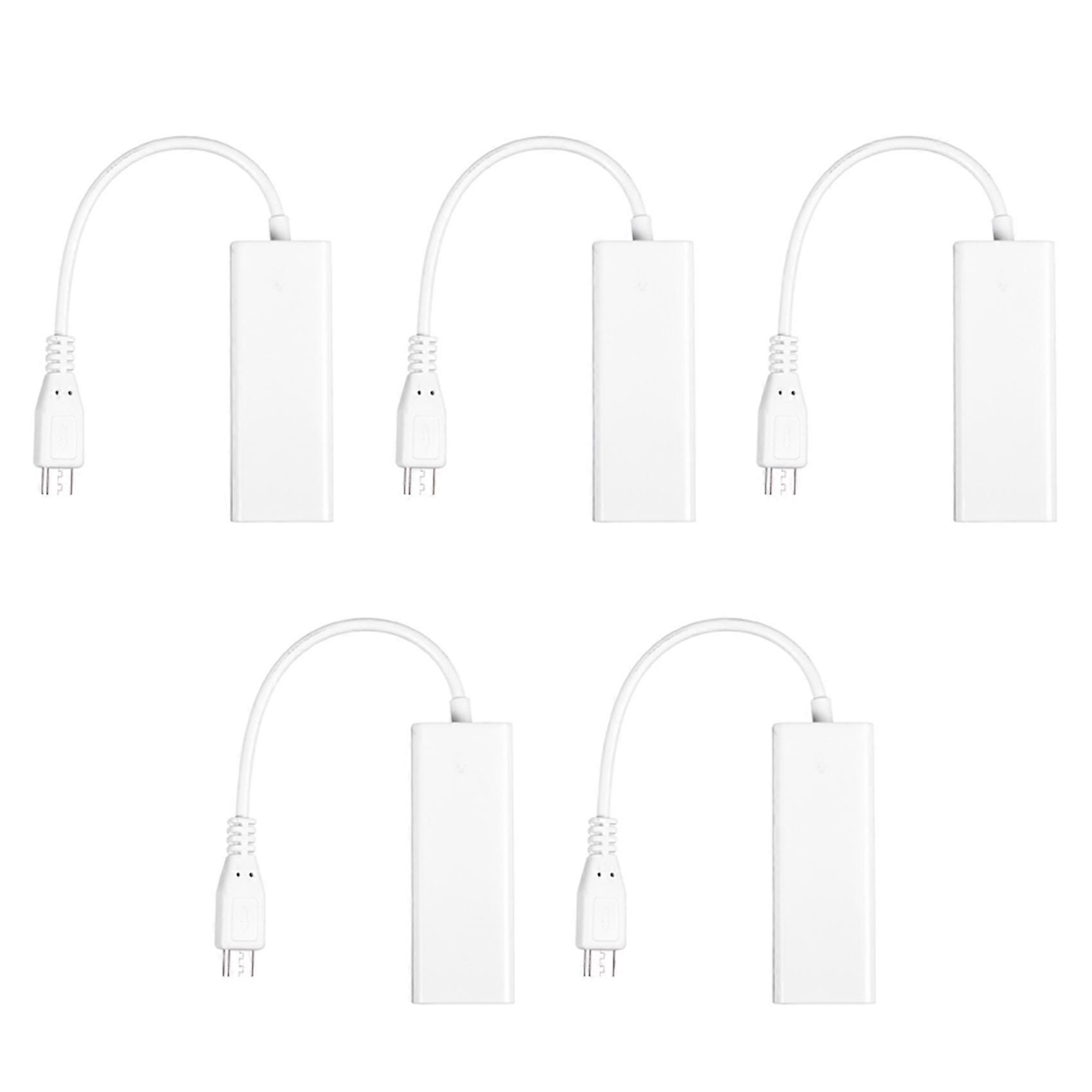 5X Mini USB 5 Pin 10/100 Mbps RJ45 LAN Ethernet Adapter for Tablet PC