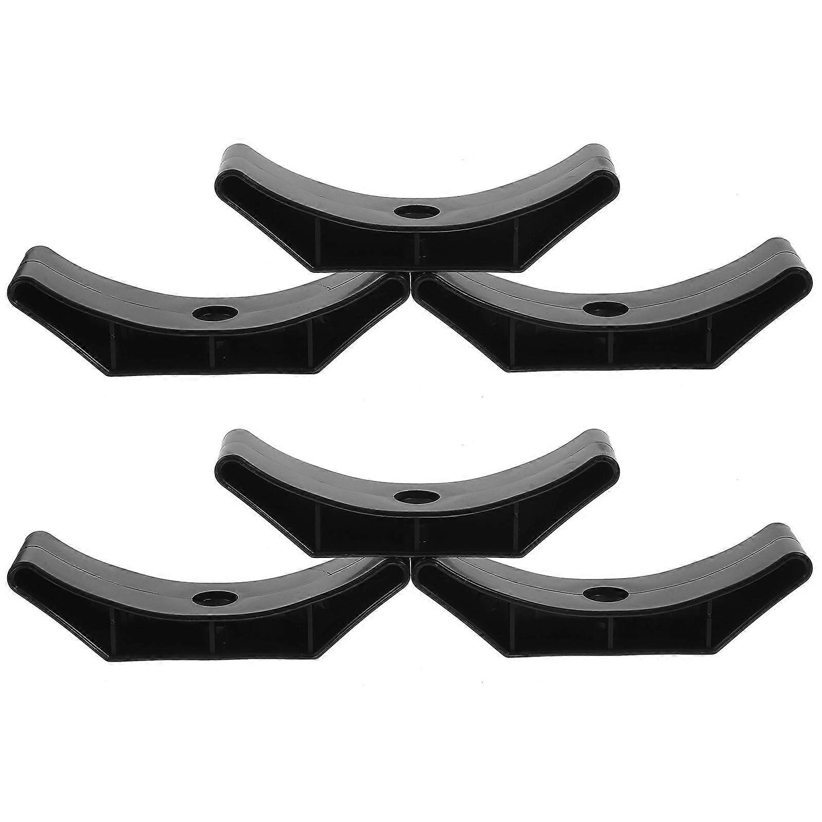 Sturdy Dumbbell Rack for Home Gym Use Made of PP Material Black Color Fits Various Dumbbells 6 Pieces