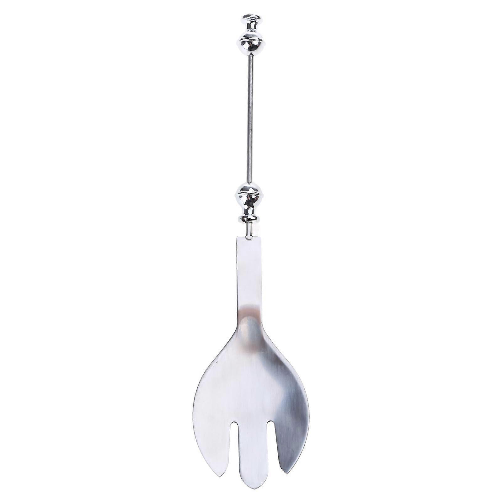 Beaded Salad Spoon with Elegant Stainless Steel Handle, Decorative Serving Utensil for Kitchen