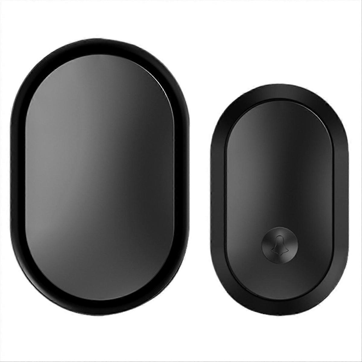 Battery Powered Smart Home Door Bell Chime Kit Black
