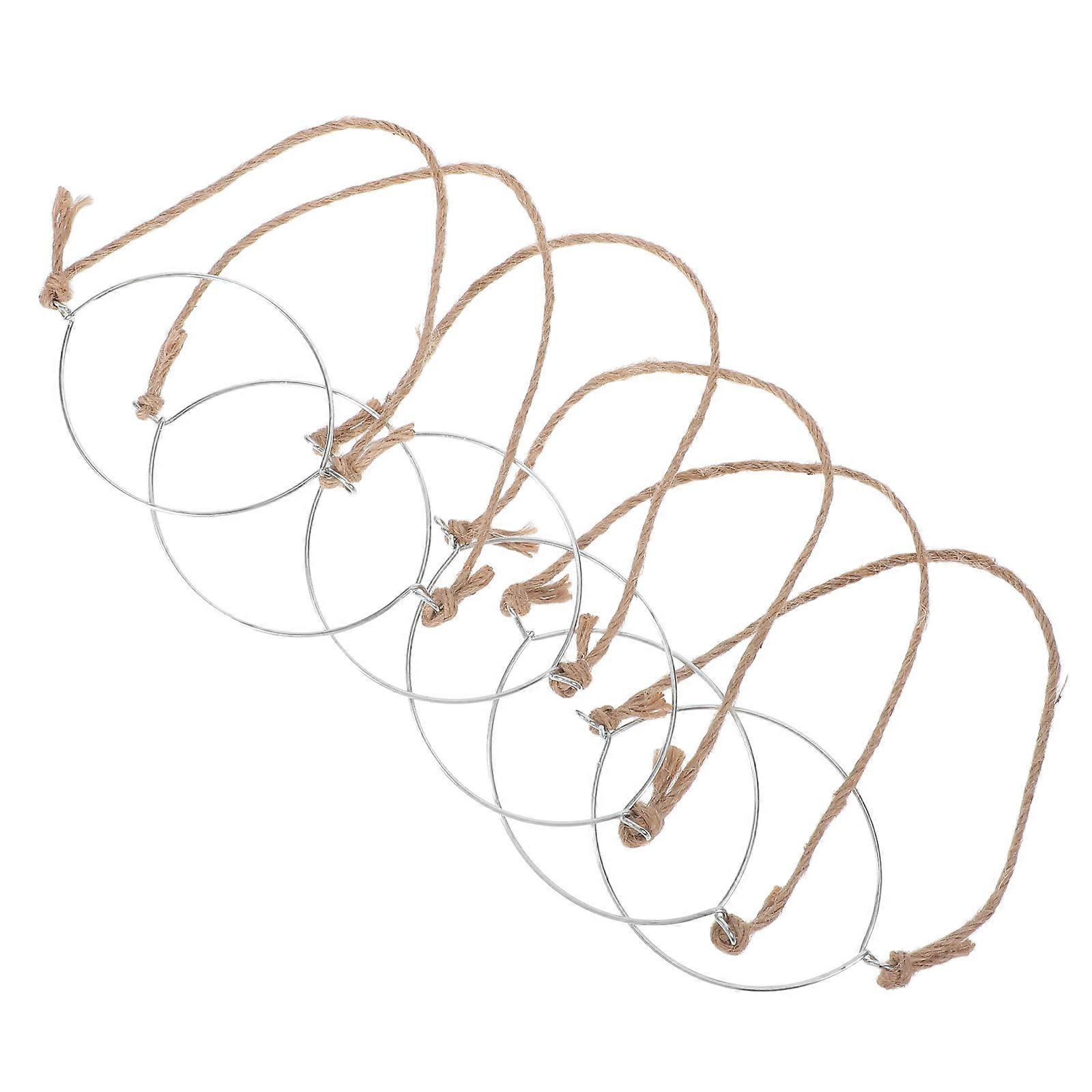 6 قطع الشمسية ميسون جرة سلاك الشماعات الفولاذ المقاوم للصدأ مقابض الخيش الشماعات الأسلاك لتعليب جرة