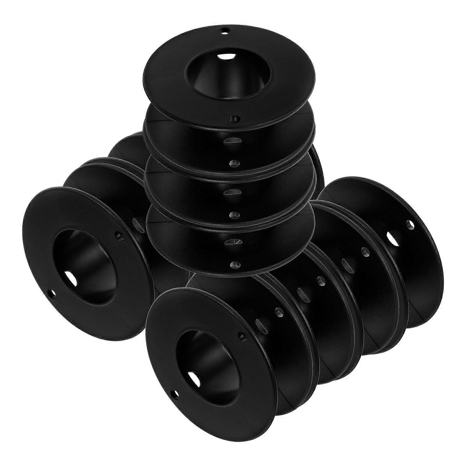 FRCOLOR 12pcs Professional Sewing Bobbins Empty Spool Replaceable Thread Bobbins