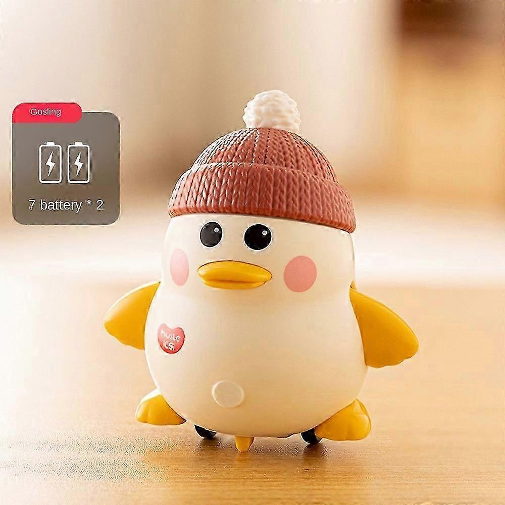 Baby Toy Swing Duck Toy Cartoon Press Vehicles Glide Animal Inertia Pull Back Cars Early Education Toys for Toddlers