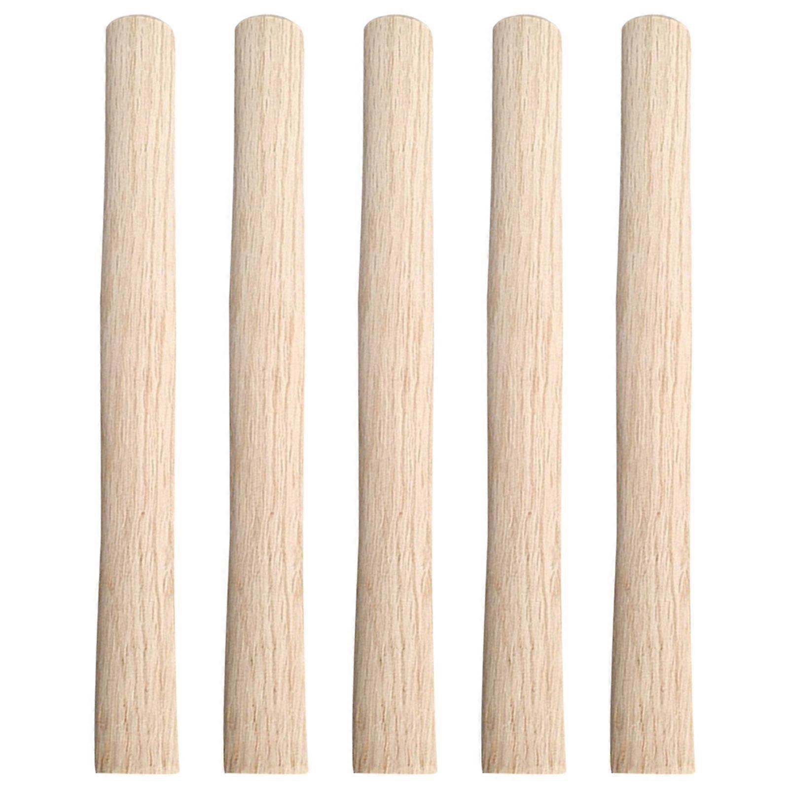 Solid Wood Hammer Handle Replacement for Hand Tools 5Pcs Pack