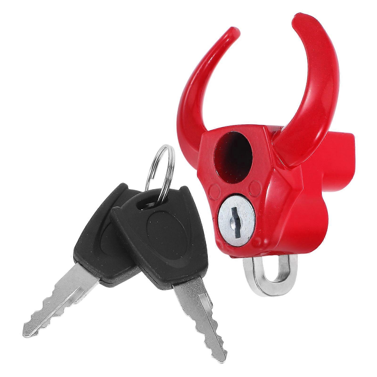 Motorcycle Handlebar Hook Universal for Secure Storage Red