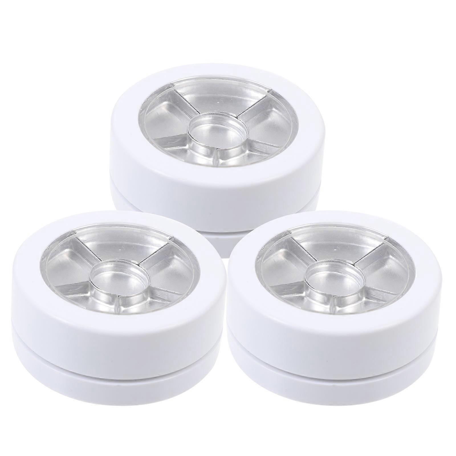 White Dual-Layer Cream Jar for Storage 3Pcs Multipurpose Cosmetic Containers