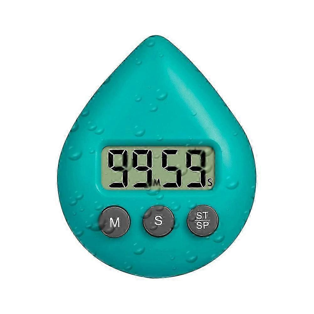 Silent Non-Ticking Battery Operated Shower Timer, Waterproof Digital Timer, Small Size Cute Timer