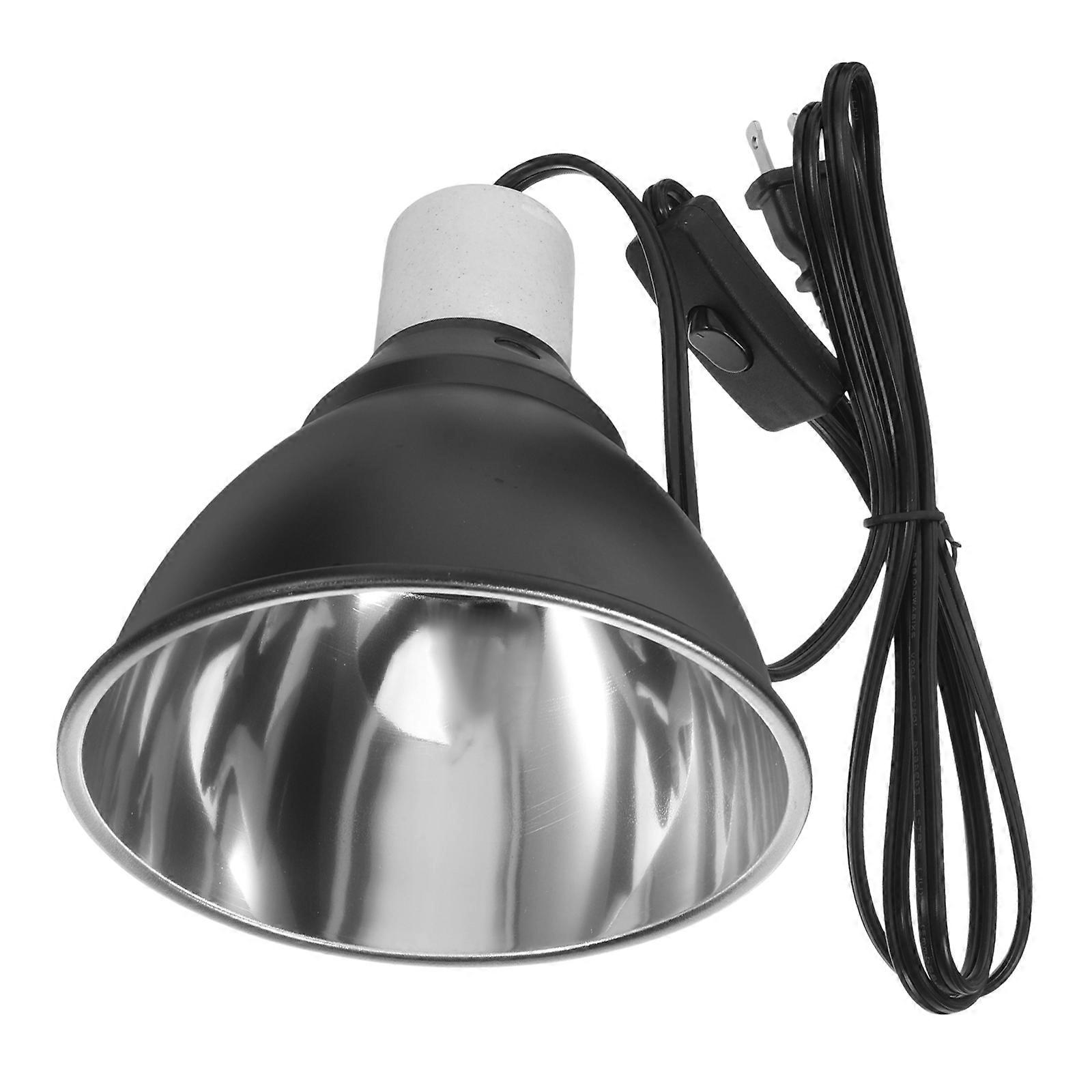 Reptile Lamp Light Fixture Dome Lamp for Heat with Iron and Switch