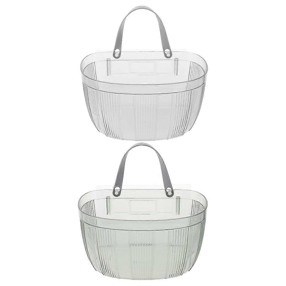 2pcs Wall Mounted Storage Baskets for Kitchen Wall Fruit Vegetable Home and Pantry