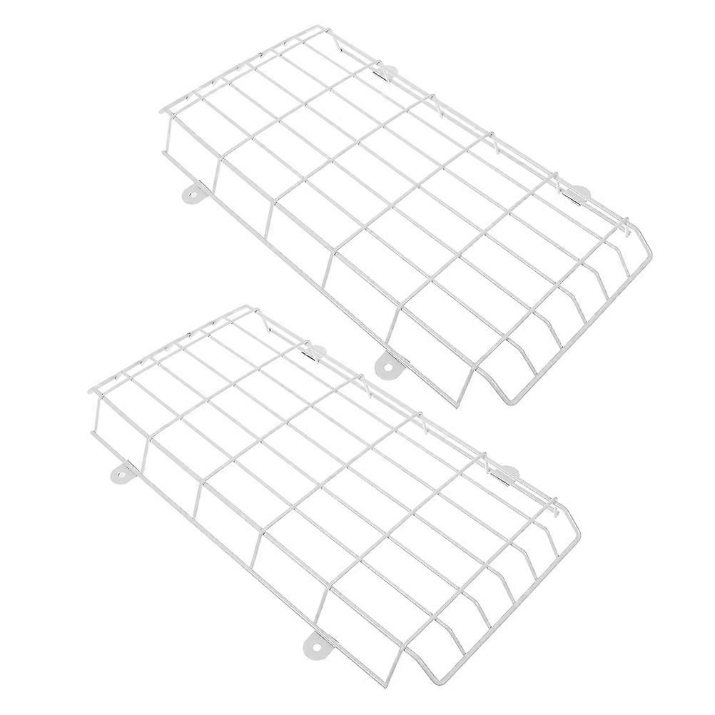 Metal Emergency Light Protective Cover Exit Sign Wire Guard 2Pcs