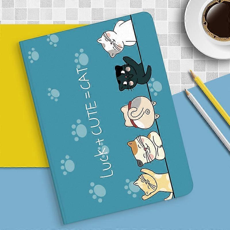 Capa elegante para iPad de 10,2 polegadas com desenho de gato peidando, em silicone (nº 1821).