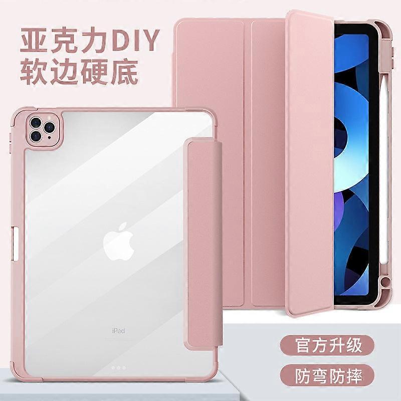 Case For Ipad Mini6 8.3" *rose Gold* Hard Bottom Soft Side Charging Hard Soft Side