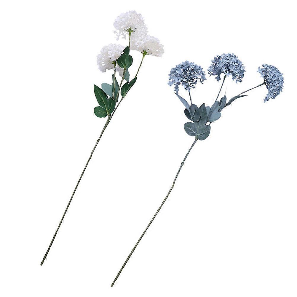Artificial Hydrangea Flower Simulation Hydrangea Flowers for Decoration 2Pcs