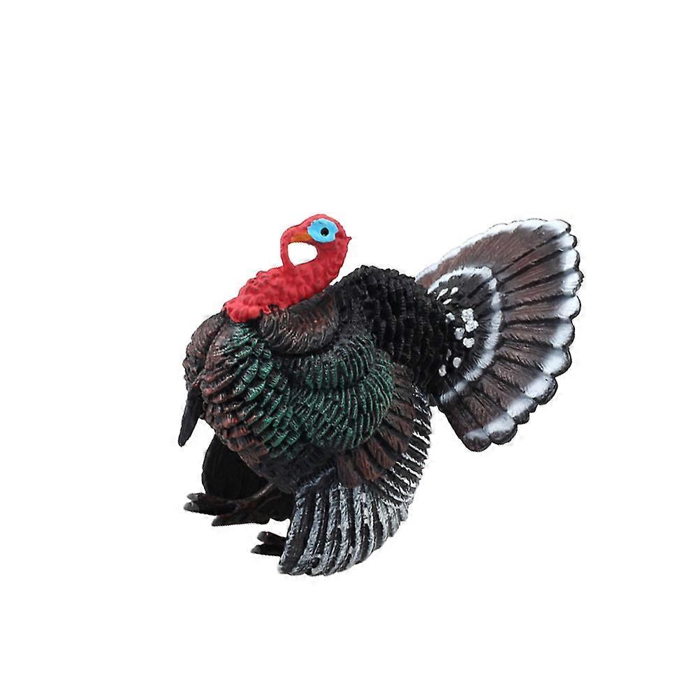 Creative Ornament Plastic Turkey Model for Decoration 1Pcs Multi Color Craft