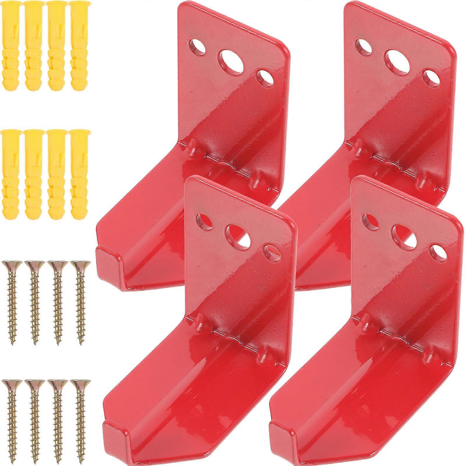 Fire Extinguisher Wall Hook Mount Bracket for Heavy Duty Use 4Pcs Set