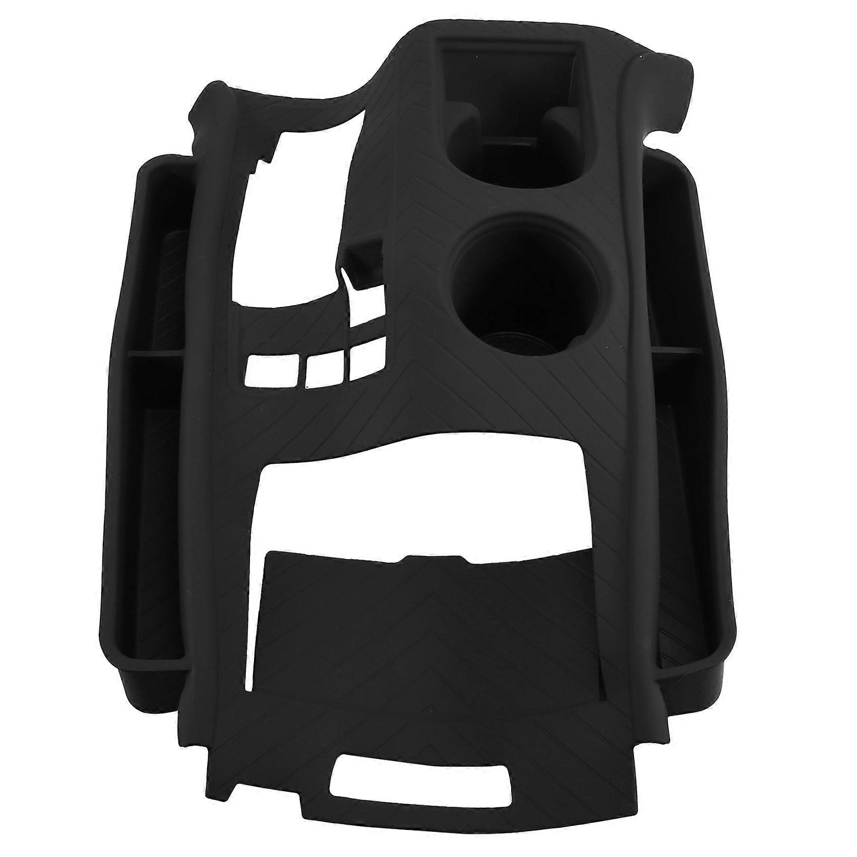 For Toyota Sienna Central Console Silicone Protective Mat Cup Holder Mat Interior Modification Accessories Black