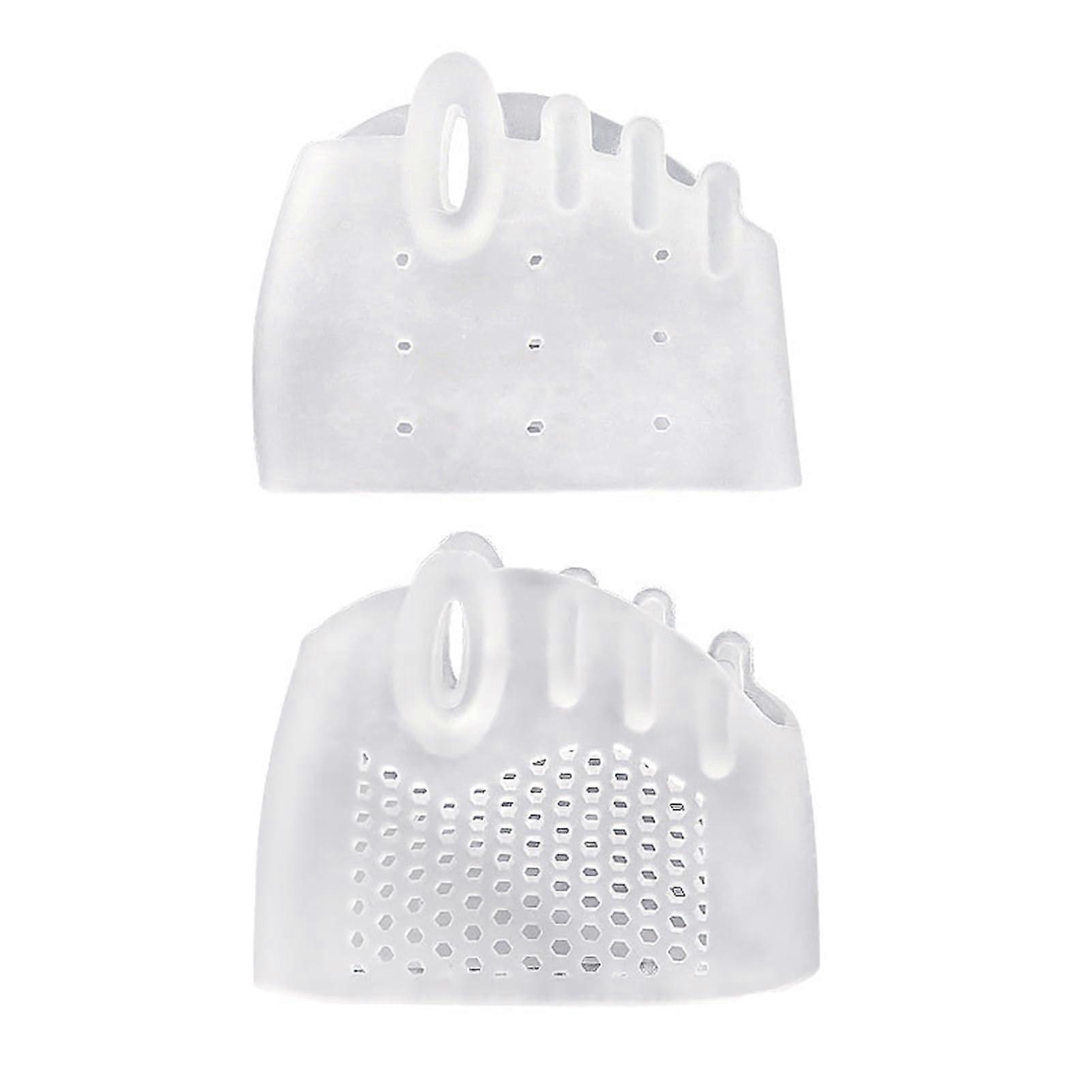 Silicone Toe Separators Bunion Corrector for Pain Relief and Alignment, Clear 2pcs Breathable