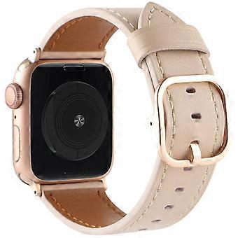 Genuine Cow Leather Strap for Apple Watch Series 11 10 42mm/9 8 7 41mm/SE3 SE2 SE 6 5 4 40mm/3 2 1 3