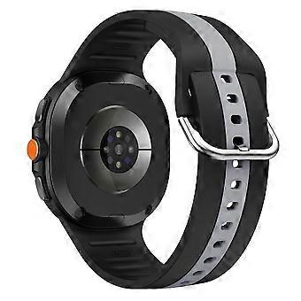 Silicone Strap For Samsung Galaxy Watch8 44mm/40mm/8 Classic 46mm Dual Color Watch Band Vertical Str