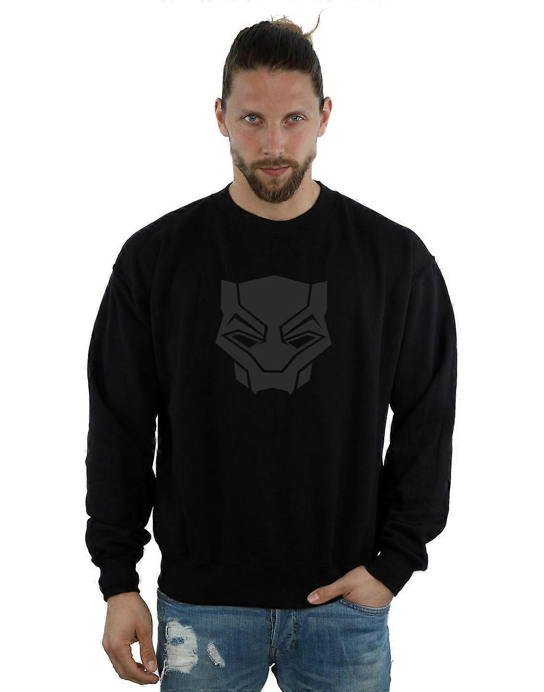 Marvel Men's Black Panther Black On Black Sweatshirt