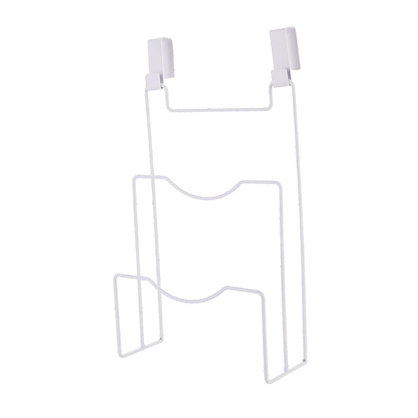 Pot Lid Holder Kitchen Organizer with Wall Mounted UShaped Rack for SpaceSaving Storage, White