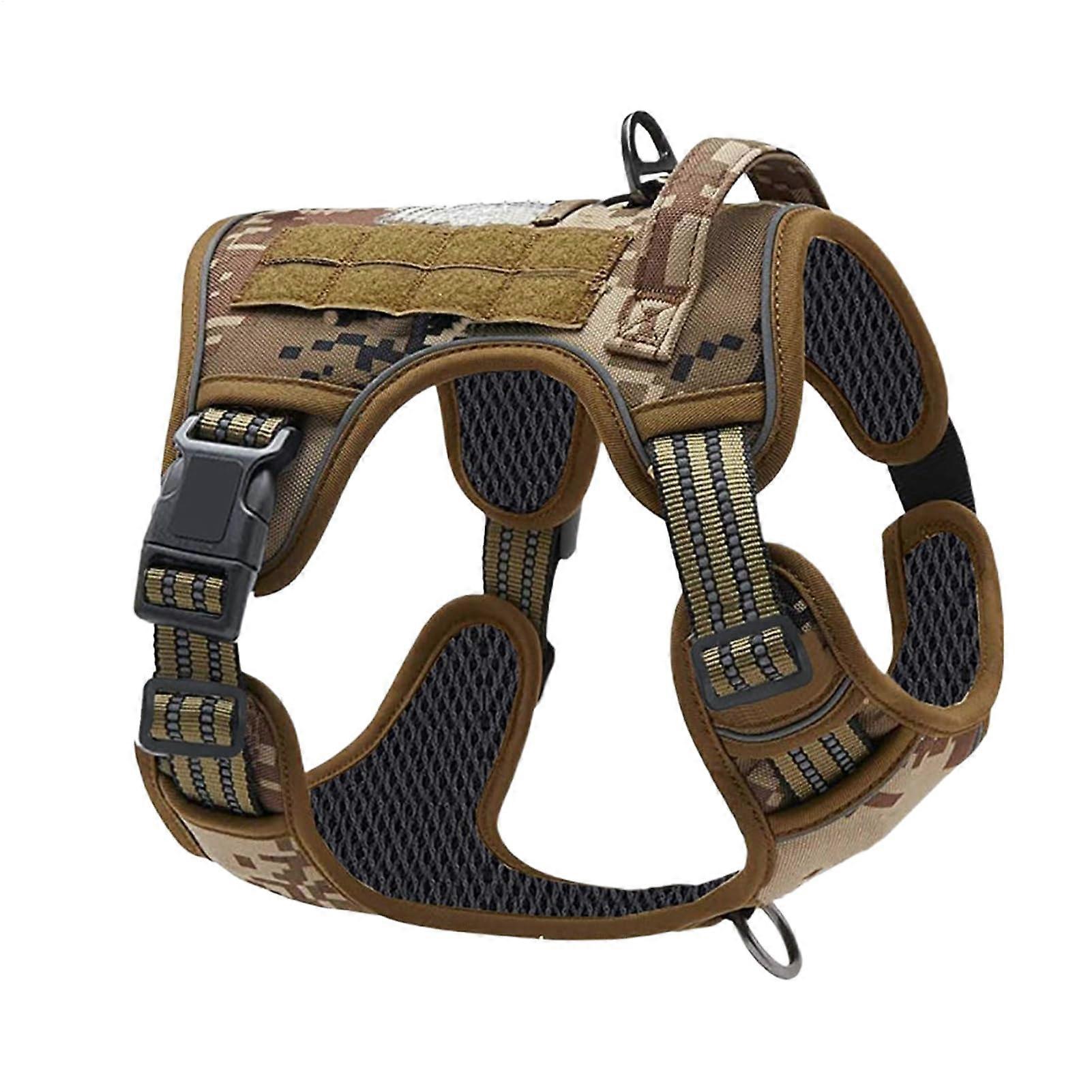 No Pull Dog Harness for Large Dogs with Anti Pull Training, Adjustable Fit, Camouflage, Reflective