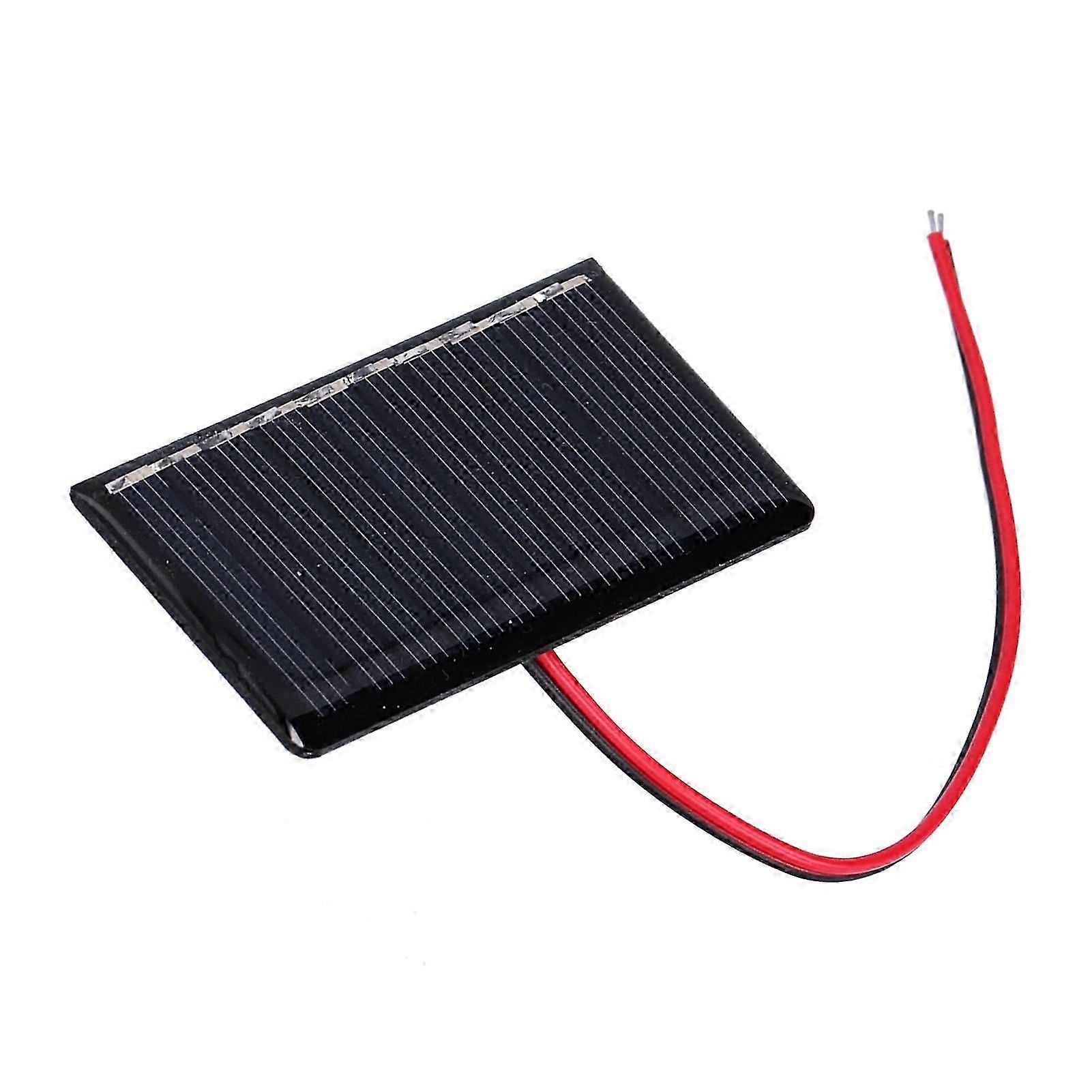 4Pcs Solar Energy Panels Unique Process High Conversion Rate Efficiency Output Solar Panel with Wire for Illumination