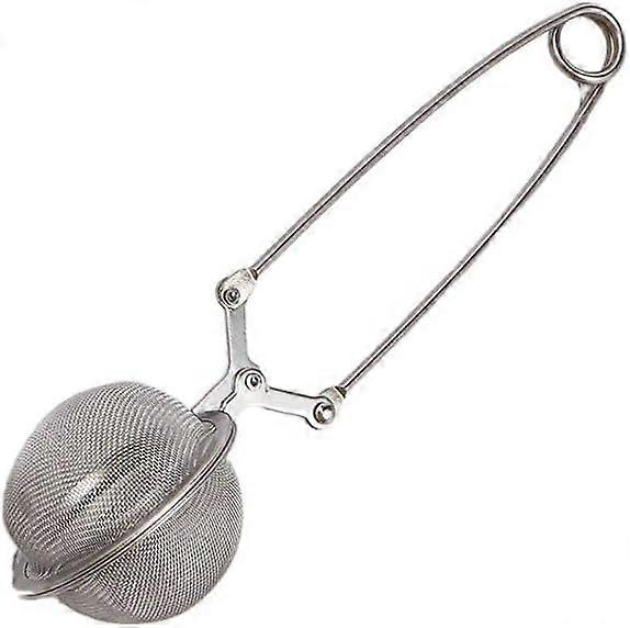 Stainless Steel Tea Infuser with Handle for Loose Leaf Tea, Secure Snap Closure, Easy to Clean
