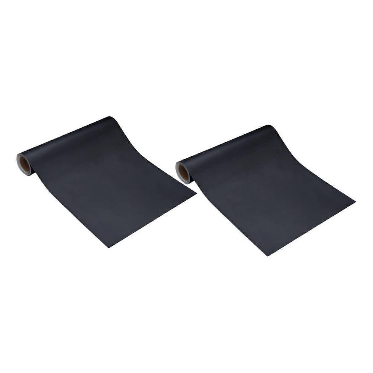 2 Rolls Removable Chalkboard Sticker with Strong Adhesive Reusable for Home and Classroom