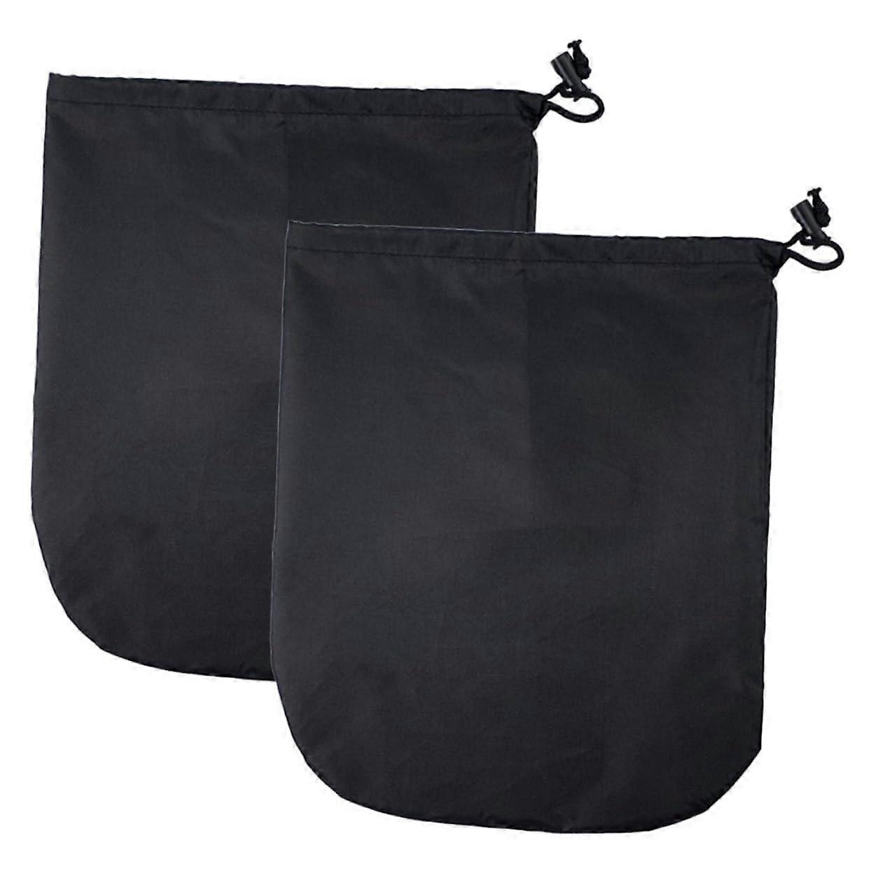 2pcs Oxford Cloth Car Mirror Covers with Windproof Drawstring for AllSeason Rearview Protection