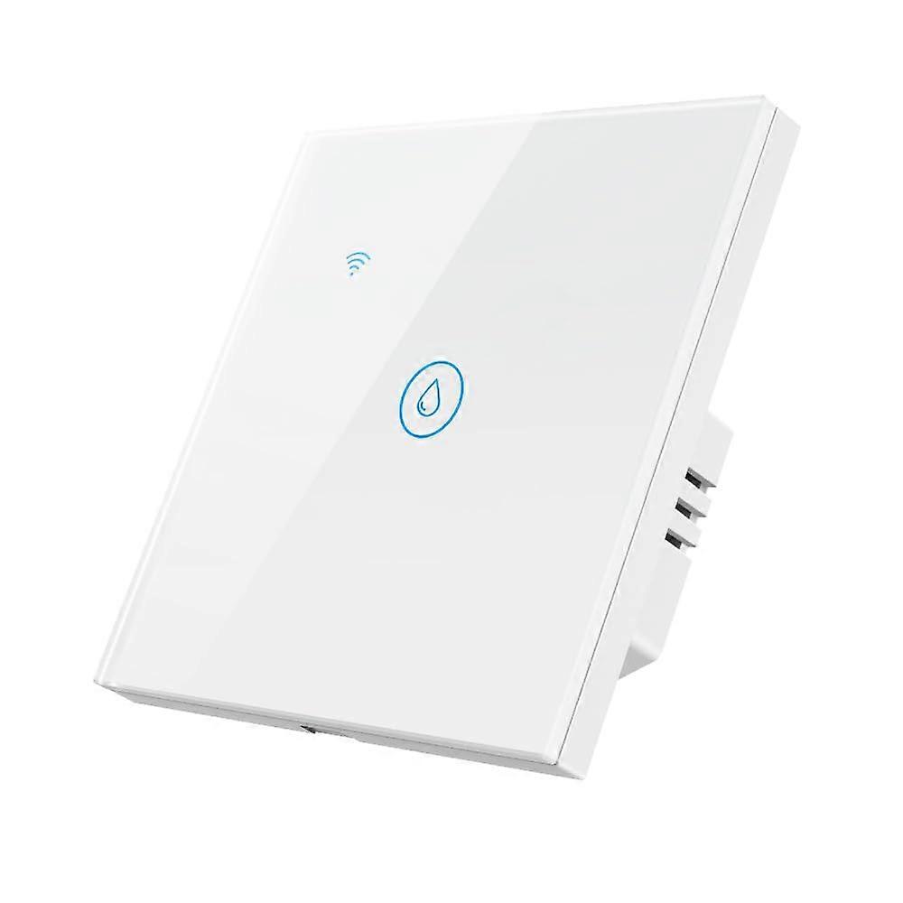 40A Smart Water Heater Switch for Apple HomeKit with Waterproof Glass Panel and WiFi Timer Control