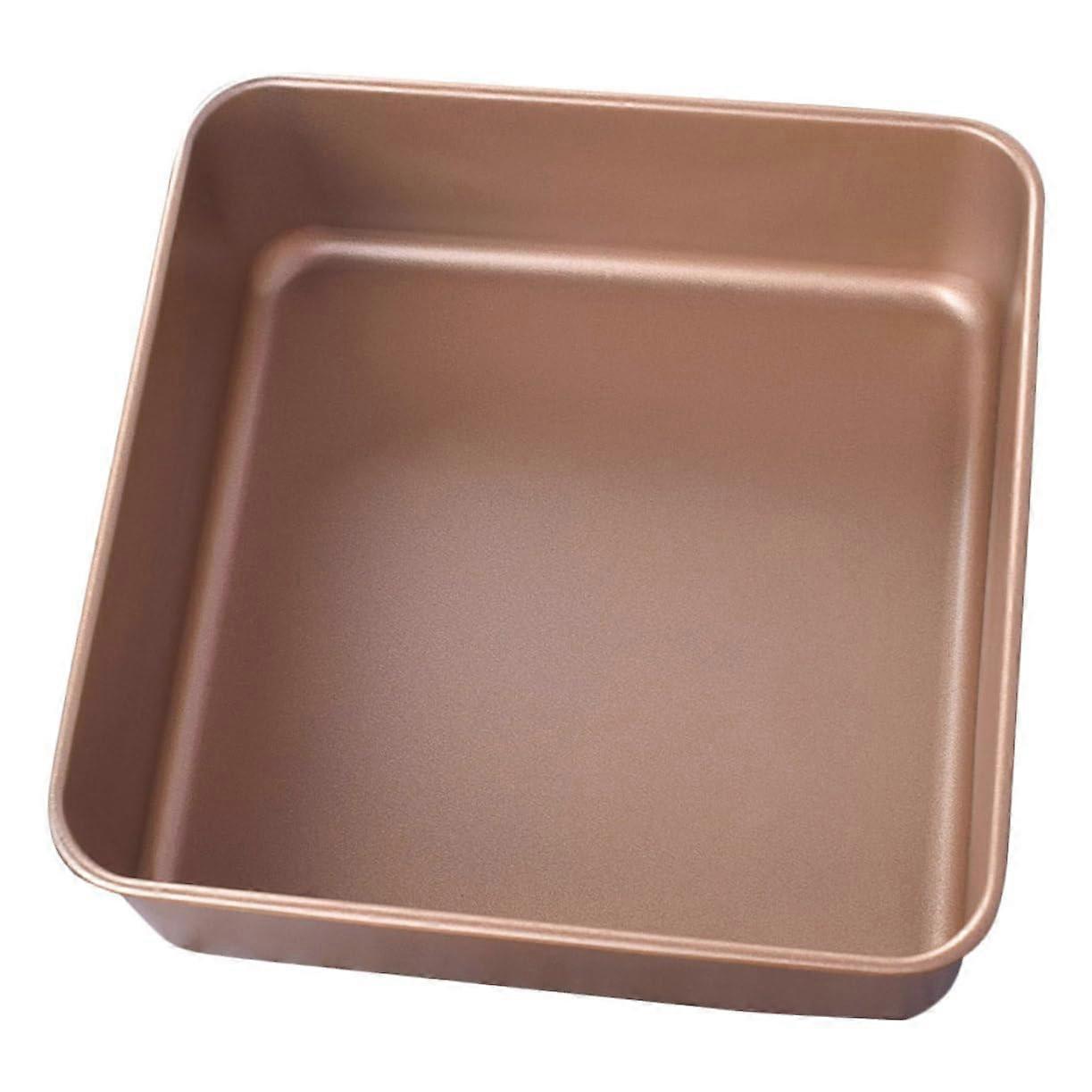 Non Stick Baking Pan  Wall Square Cake Pan Solid Base Heavy Duty Steel Tray for Oven