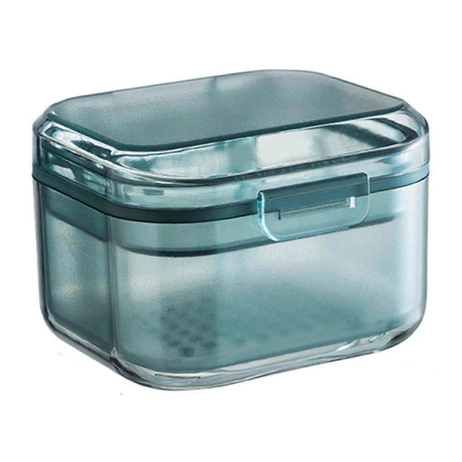 Three Layer Braces Box Multipurpose Drain Orthodontic Teeth Retainers Case Layered Design Braces