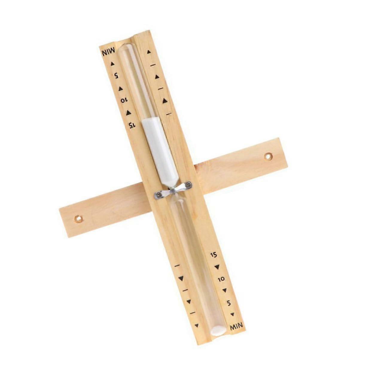 Sauna Sand Timer 15Min Waterproof Rotating Wall Mounted Bathroom Hourglass for Accurate Timing