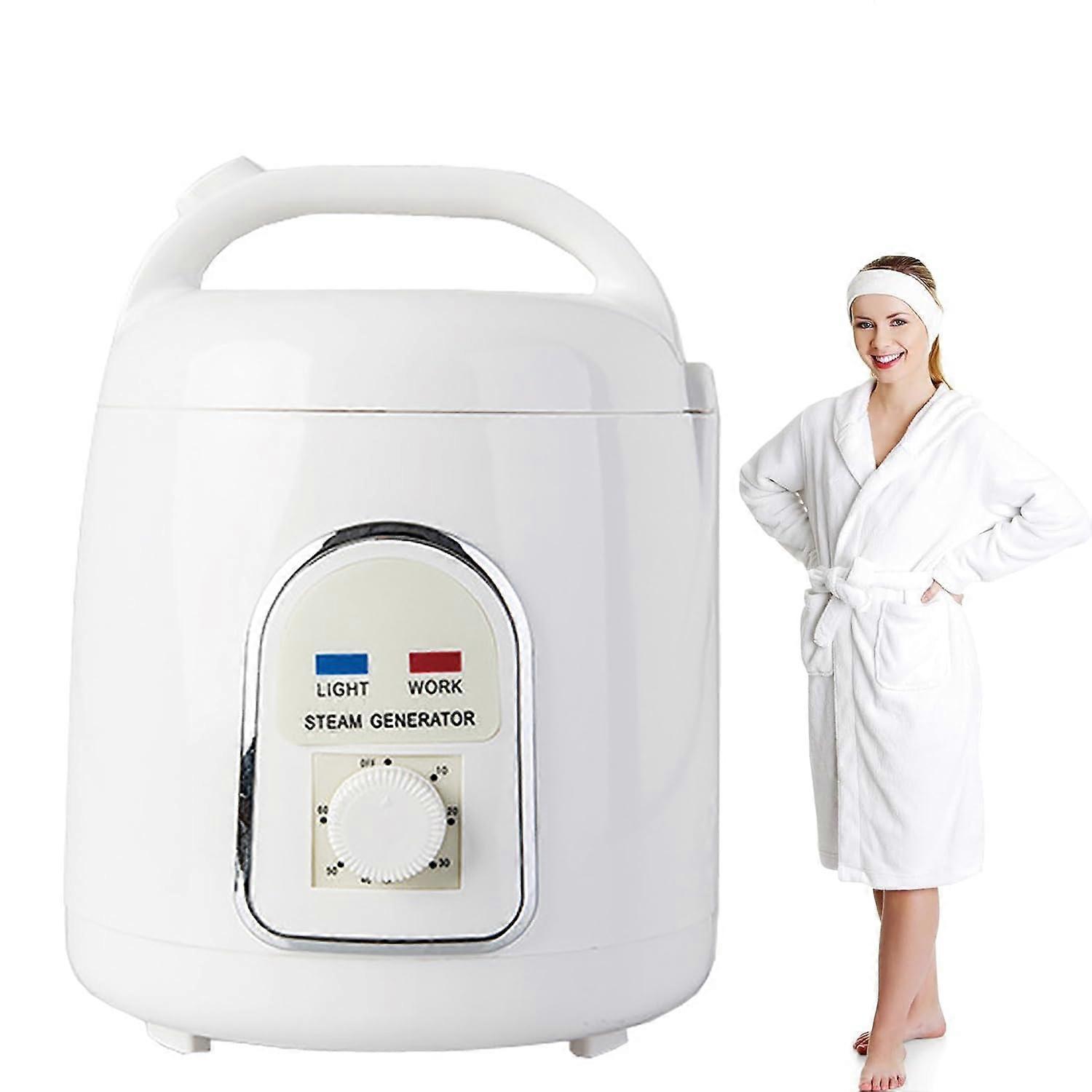 Portable Sauna Steamer with Adjustable 60Min Timer, Aromatherapy Compatible Home Steam Generator