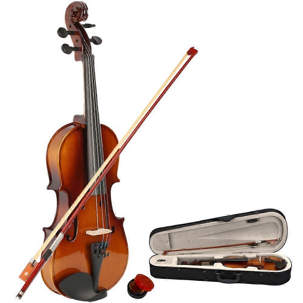 1/2 Size Violin for Kids Beginners, Complete Starter Kit with Case Bow Rosin Strings Natural