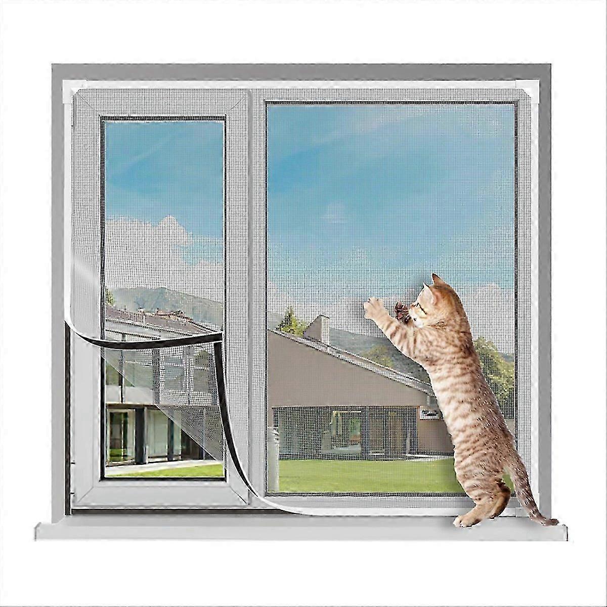 Magnetic Window Screen Adjustable DIY Window Net Screens Mesh