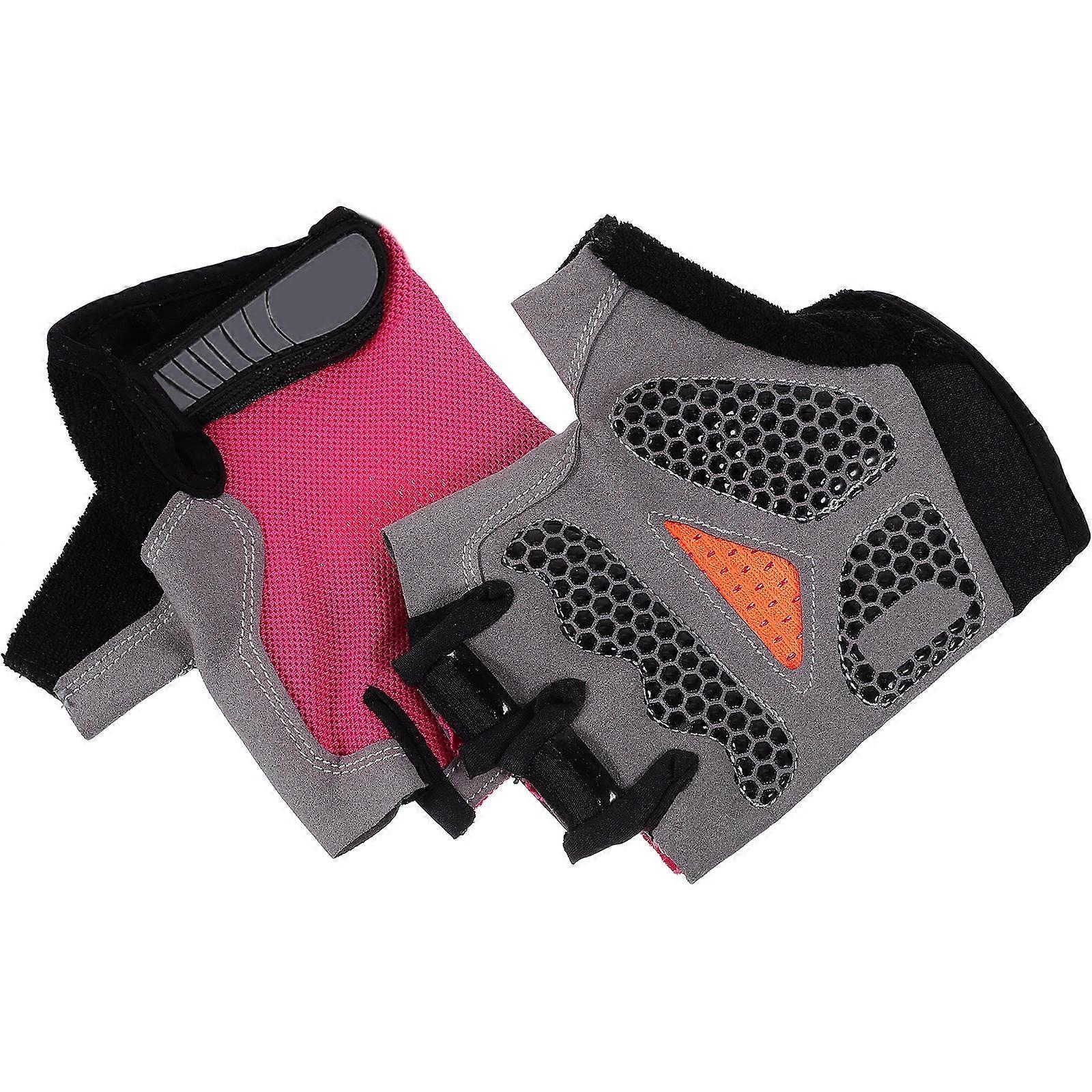 Outdoor Sunscreen Gloves Shockproof Half Finger Gloves for Riding 1Pair