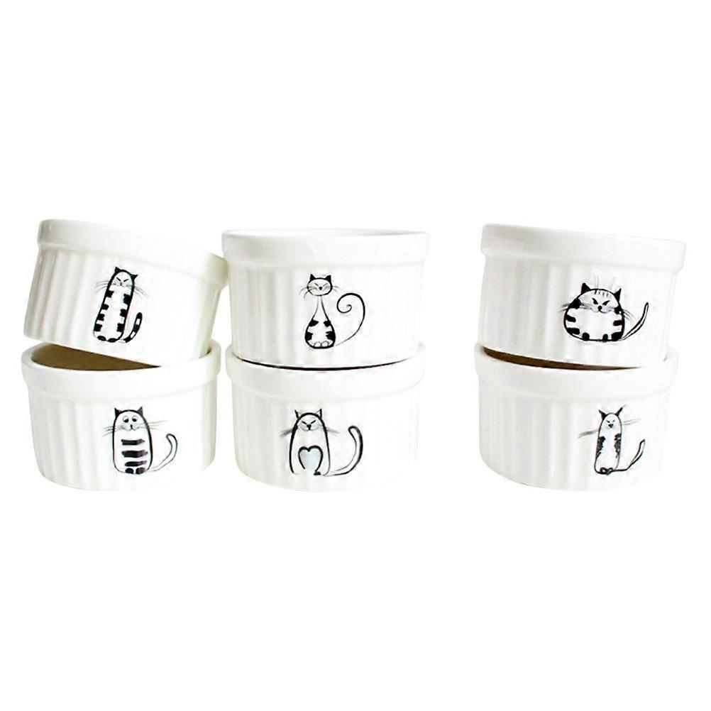 Assorted Color Ceramic Dessert Bowl Set for Baking Use 1Set Small Bowls