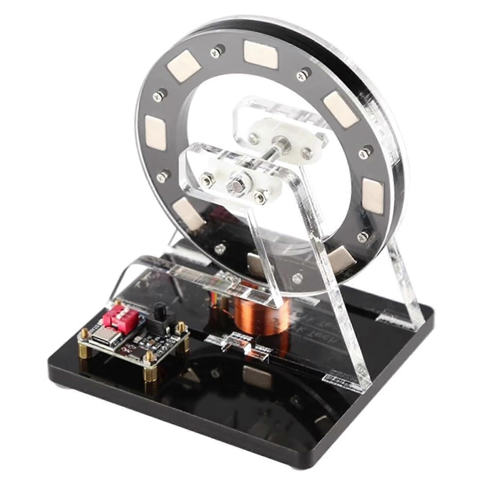 Transparent Electromagnetic Motor Model with Hall Sensor Drive, Acrylic Brushless Teaching Kit for Physics Lab
